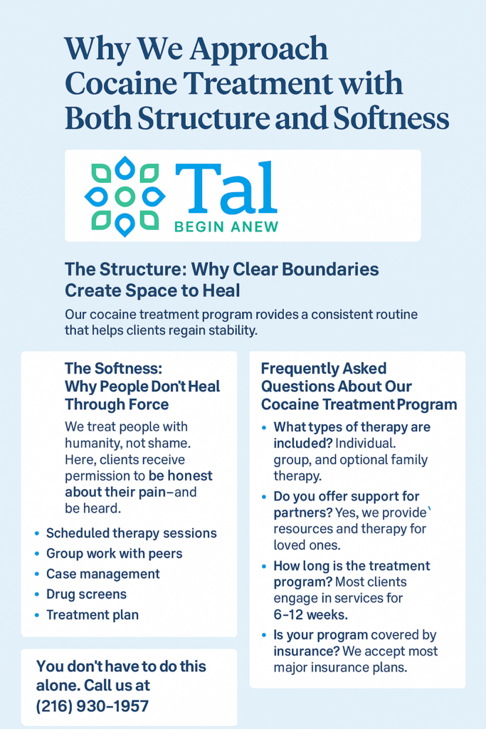 Why Our Cocaine Treatment Program Balances Structure with Softness